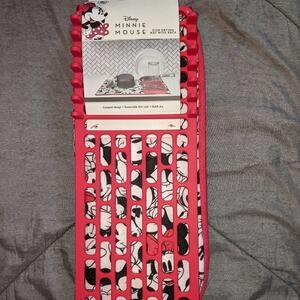 Disney Minnie Mouse Red Black and White Dish Drying Mat with Rack